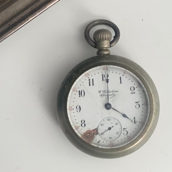 Antique pocket watch signed W.C. BALCOM
